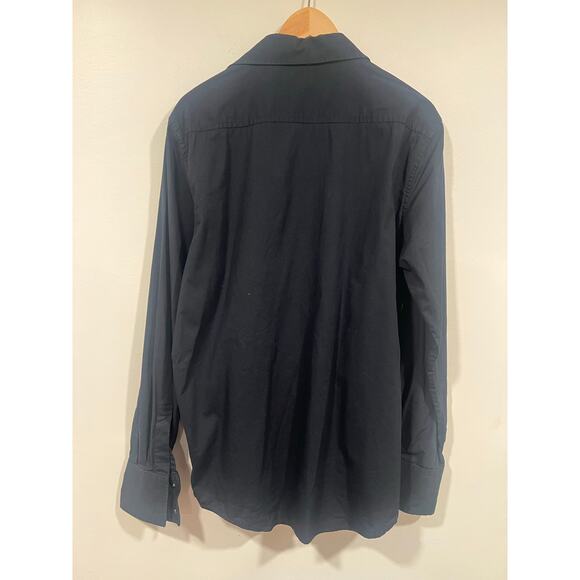 American Vintage Mens Cotton Embroidered Western Button-up Shirt  Black - Picture 6 of 7